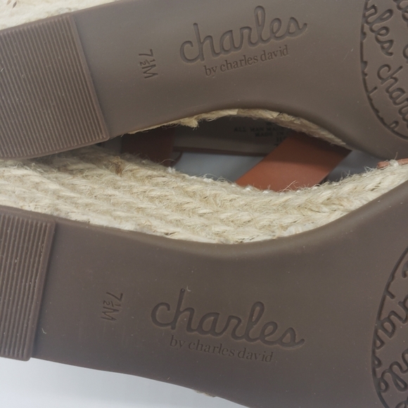 464- Charles by Charles David Wedge Brown Size 7.5 NWT - Picture 7 of 11